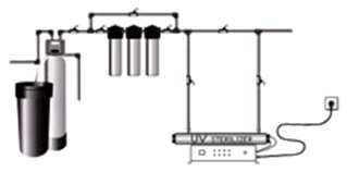Установка обеззараживания воды SDB-220 - 55w, 4 Lamps TOPAQUA